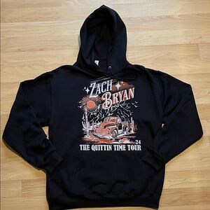 The Quittin Time Tour Hoodie Zach Bryan Large